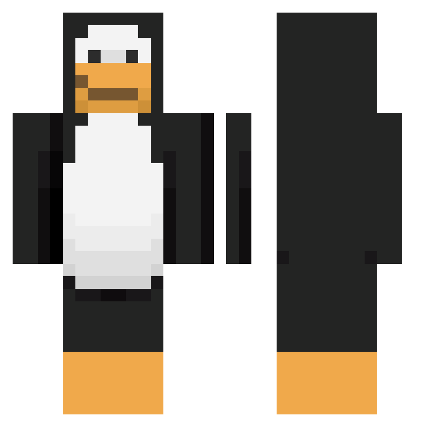 ySligoly Minecraft skin, front and back view