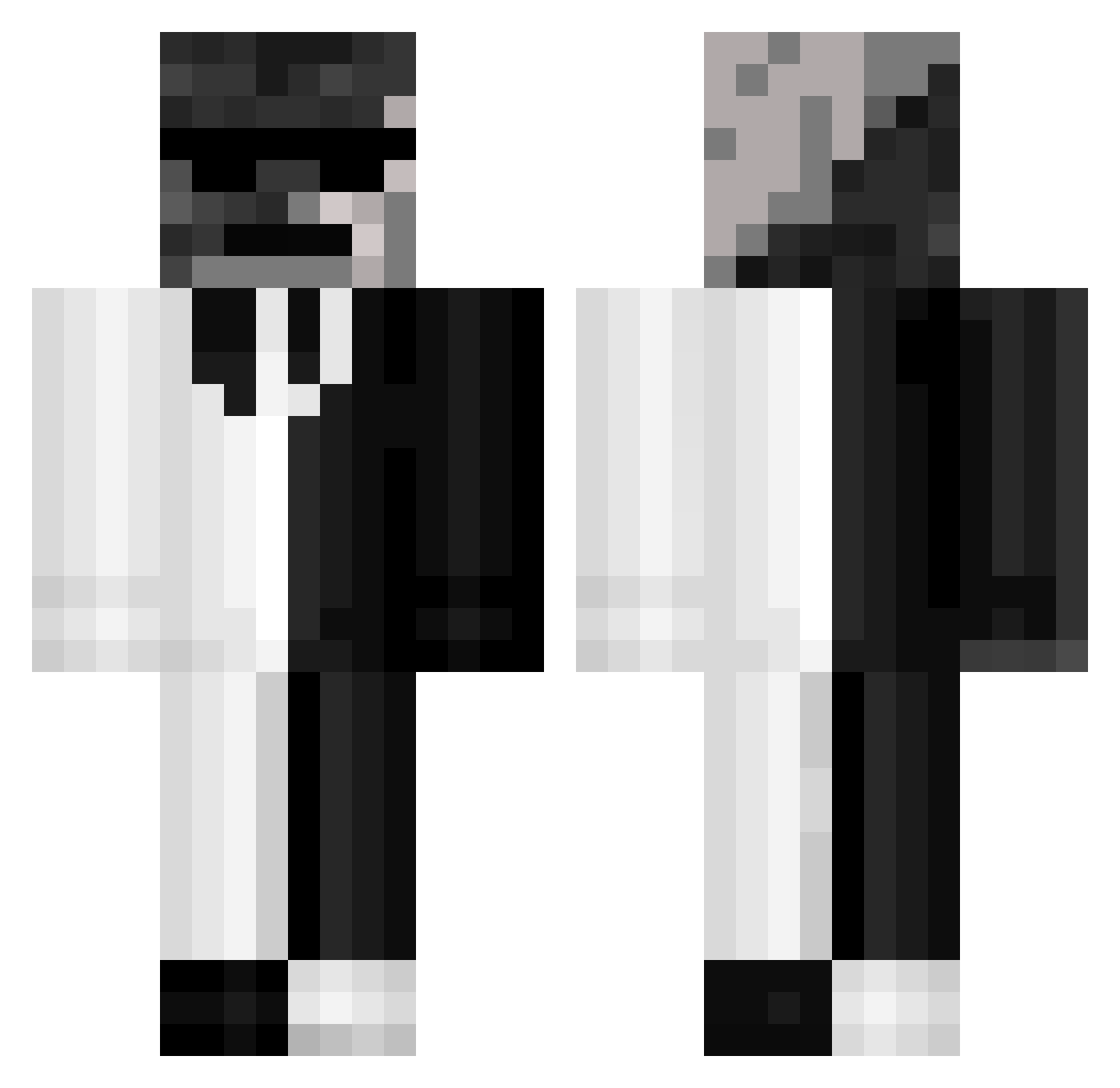 kerr_cz Minecraft skin, front and back view