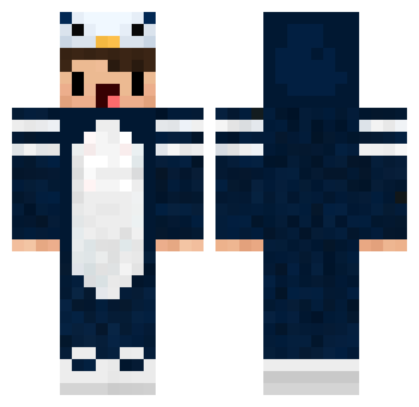 Zoom4655 Minecraft skin, front and back view