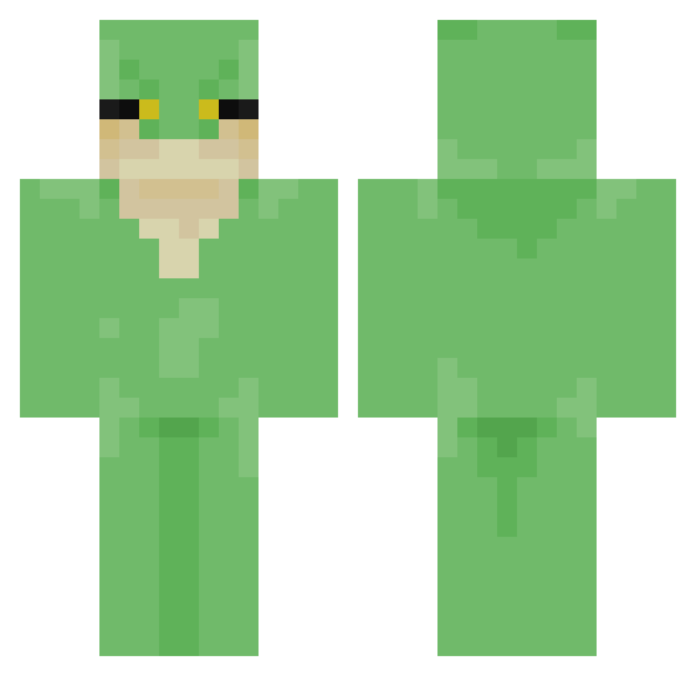 _rrose Minecraft skin, front and back view