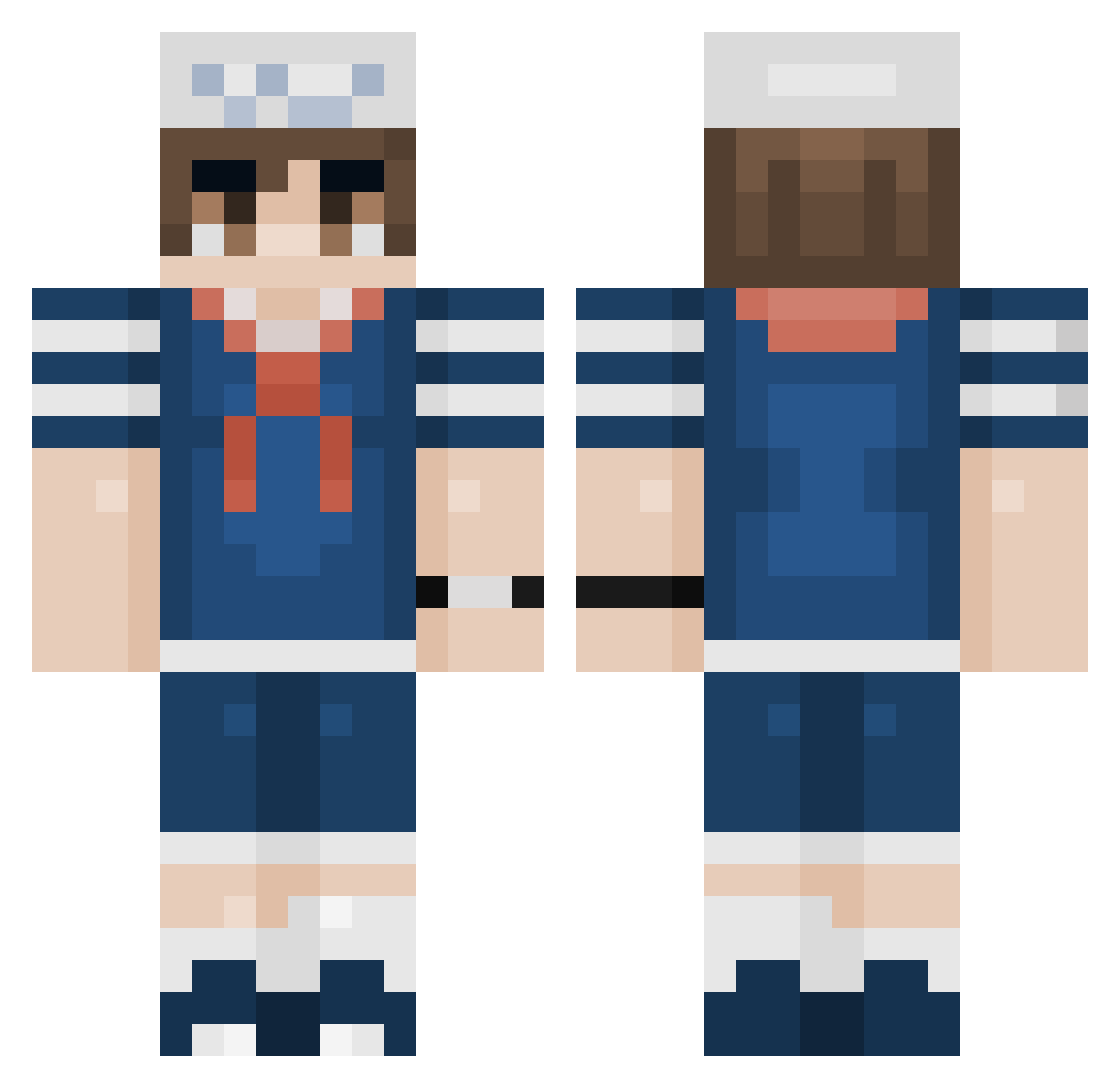 goofgaf Minecraft skin, front and back view