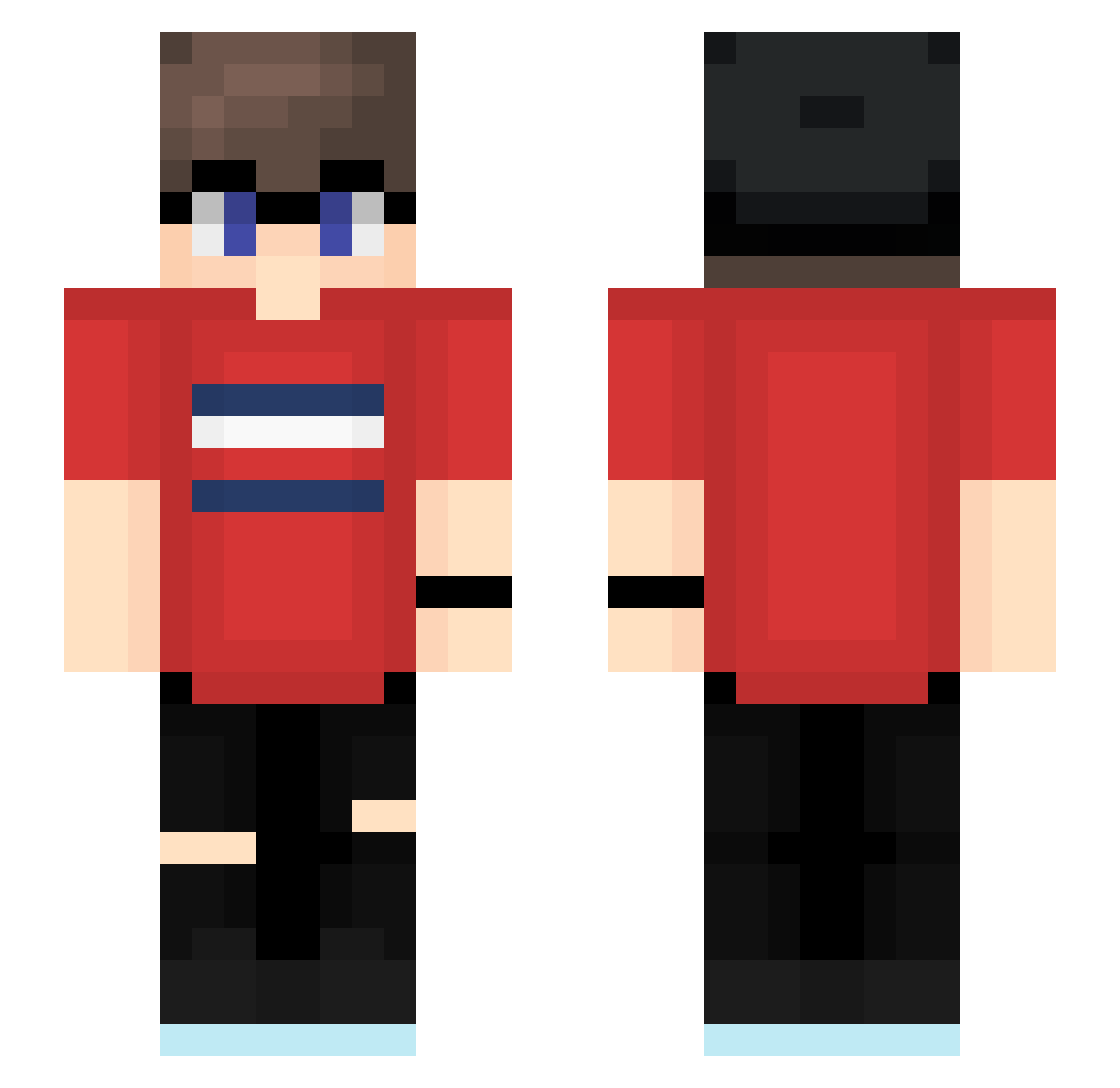 2ndAccountDanie Minecraft skin, front and back view