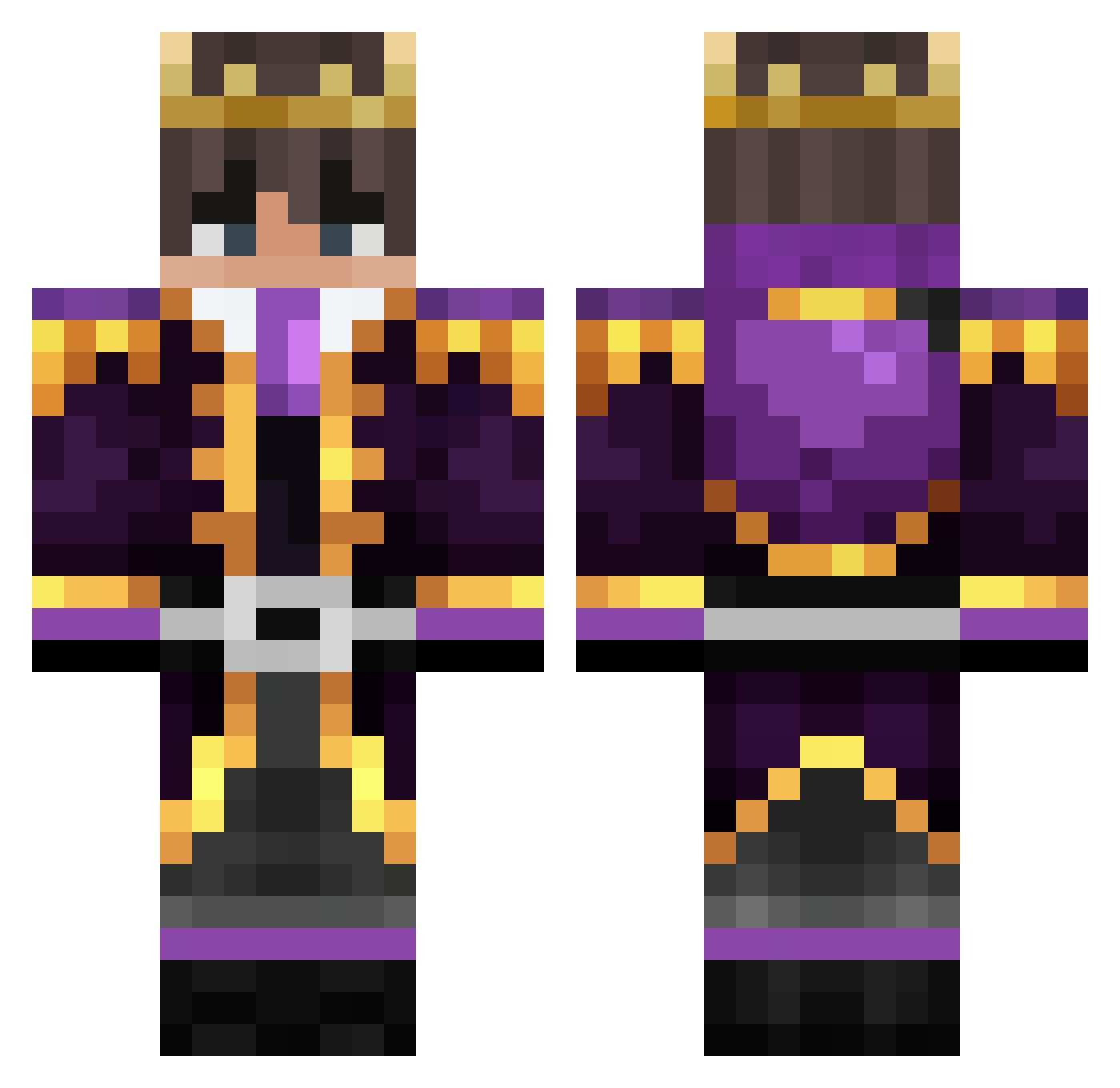 Razvy24 Minecraft skin, front and back view