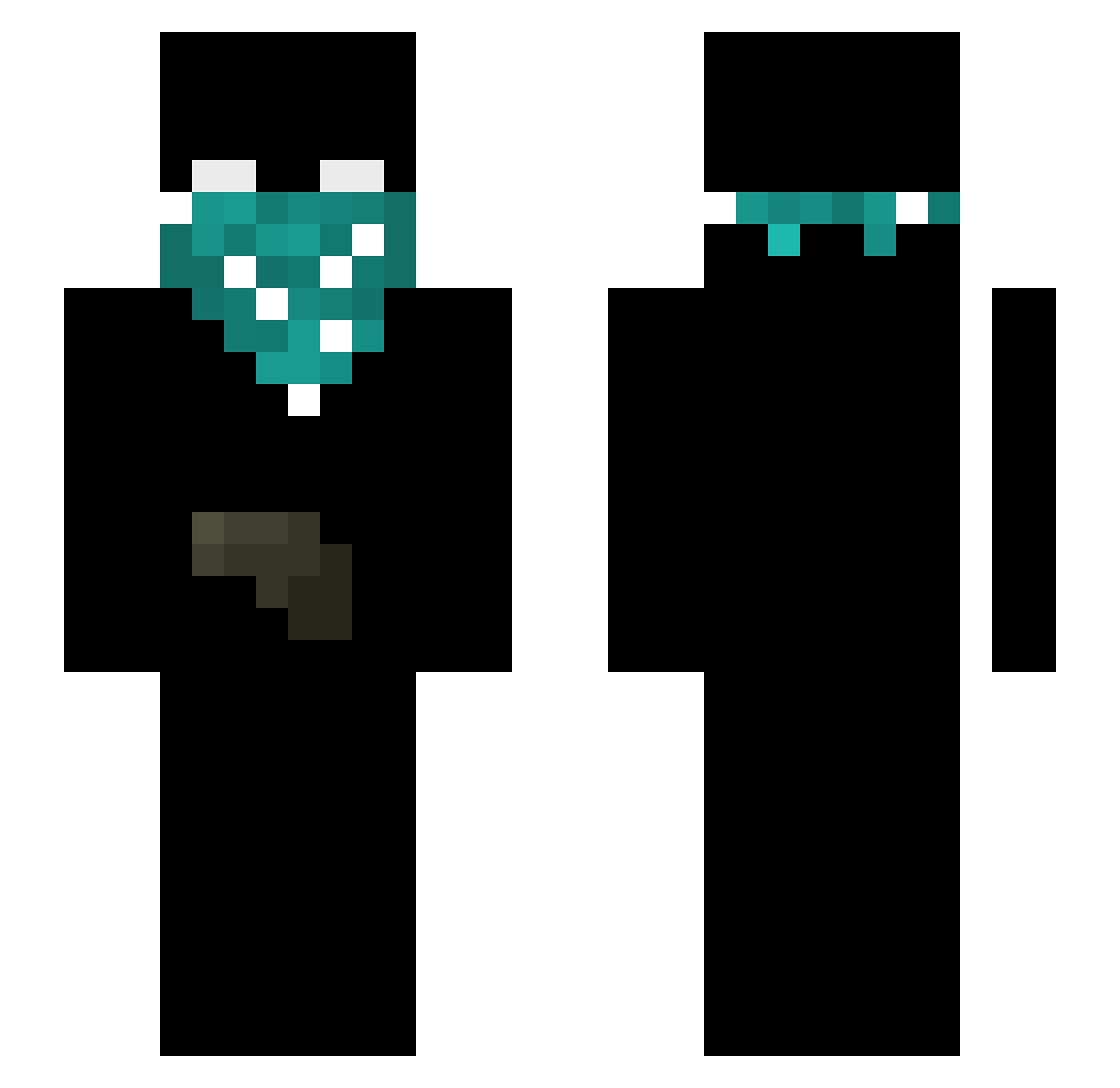 SACUDOBR Minecraft skin, front and back view
