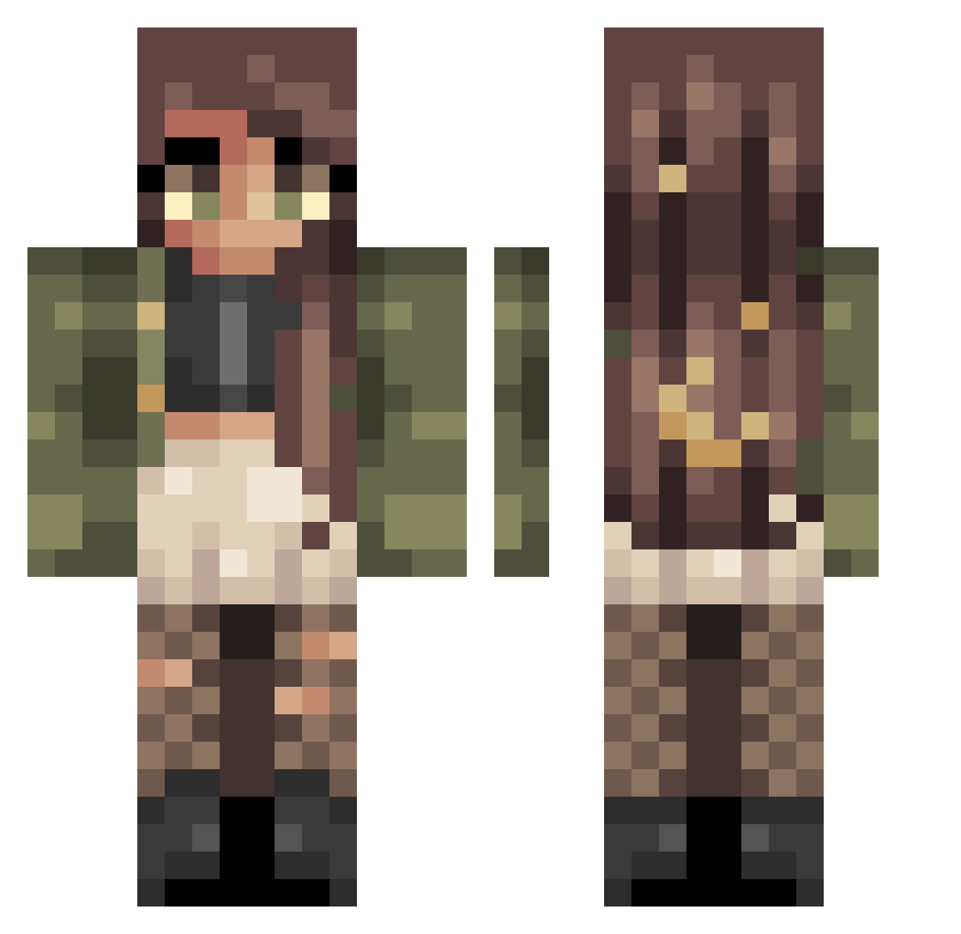 XJeremy_CorbynXx Minecraft skin, front and back view