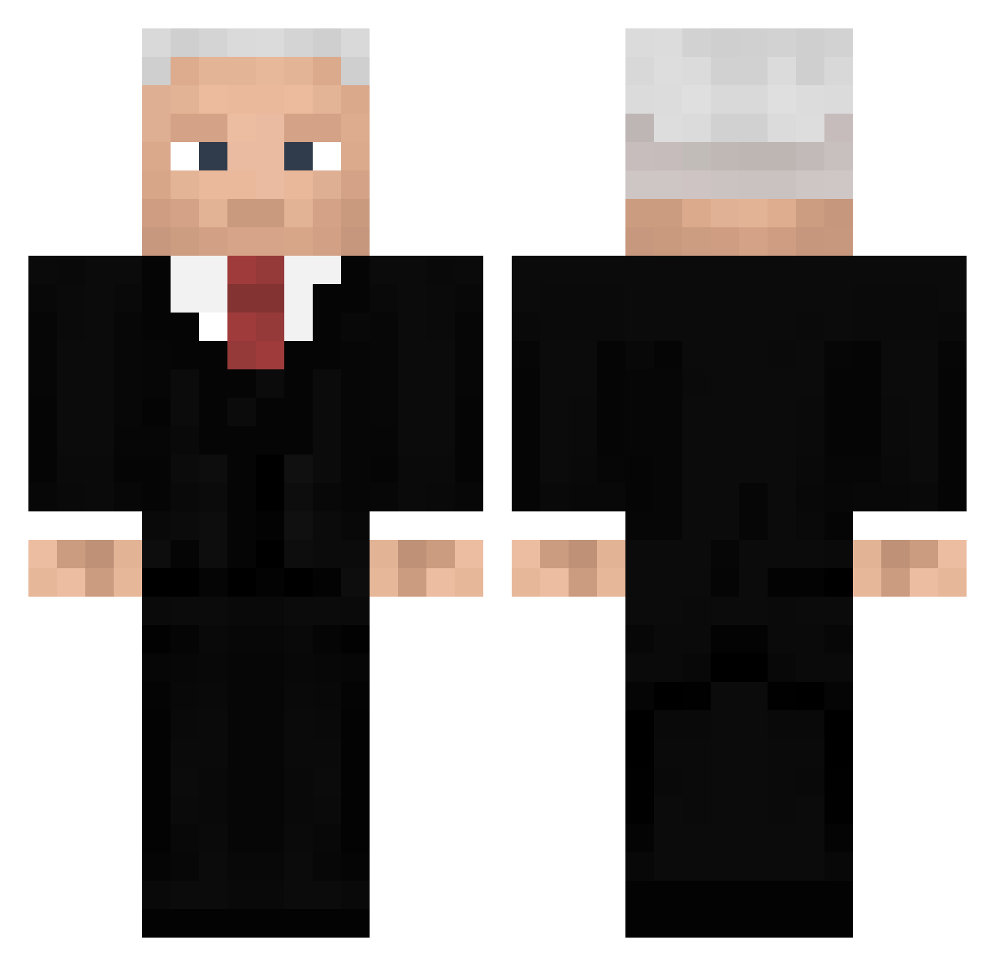 thewindar Minecraft skin, front and back view