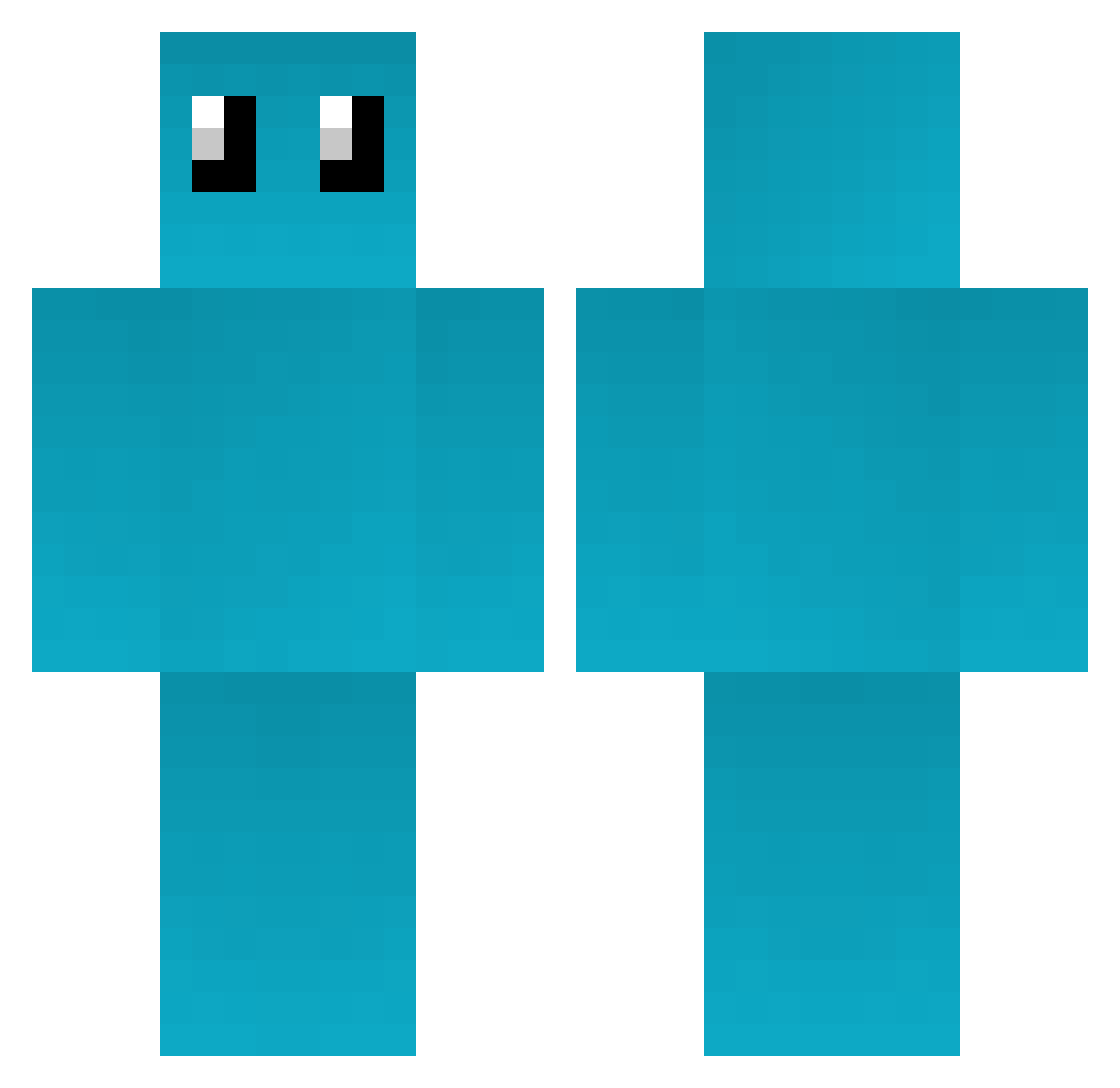Rancho Minecraft skin, front and back view