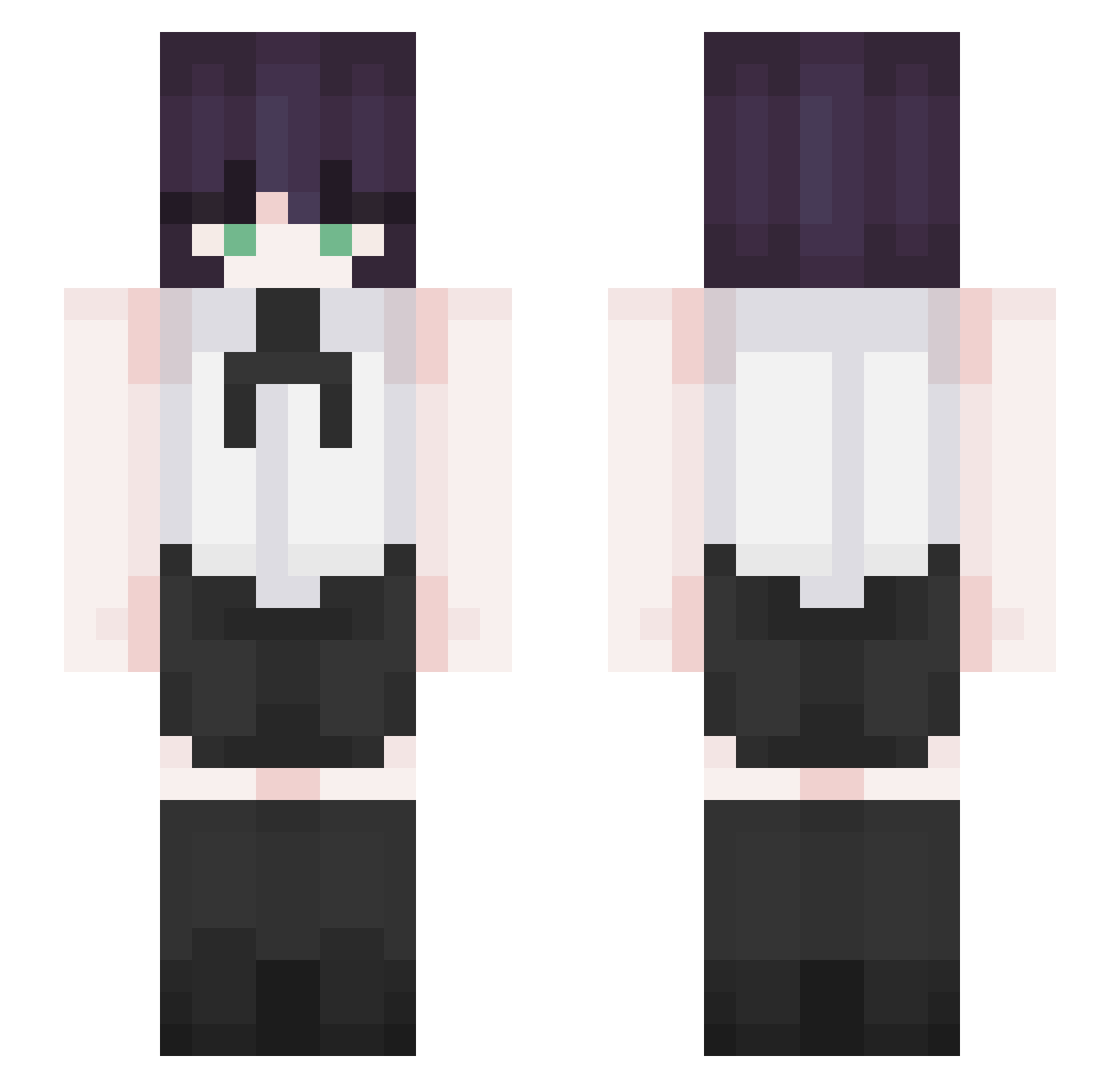 yesyee1234 Minecraft skin, front and back view