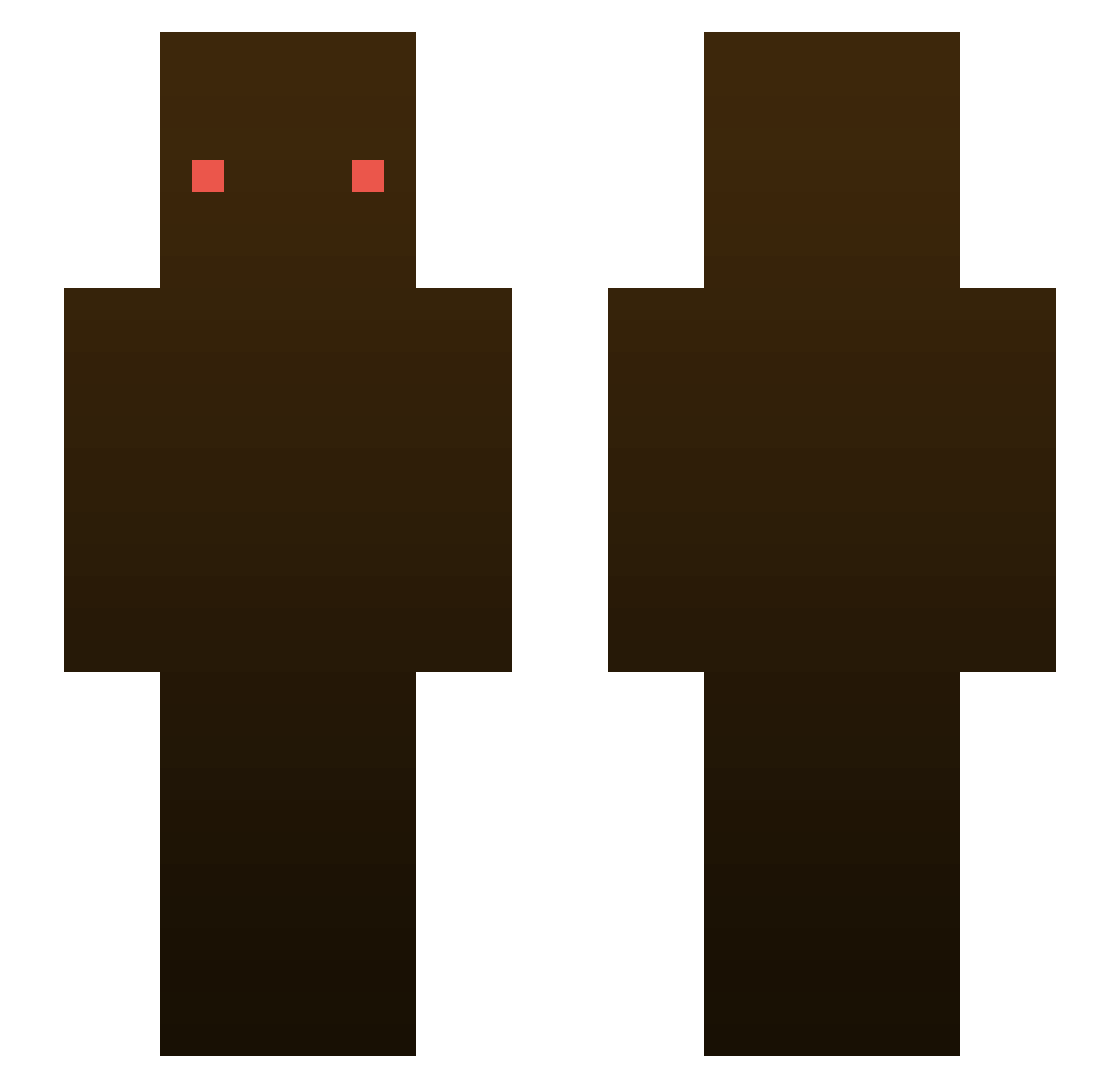 Thund Minecraft skin, front and back view