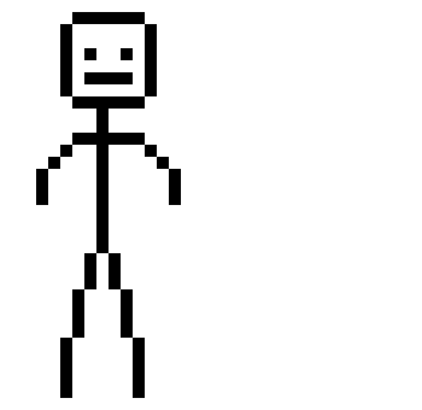Naratian Minecraft skin, front and back view