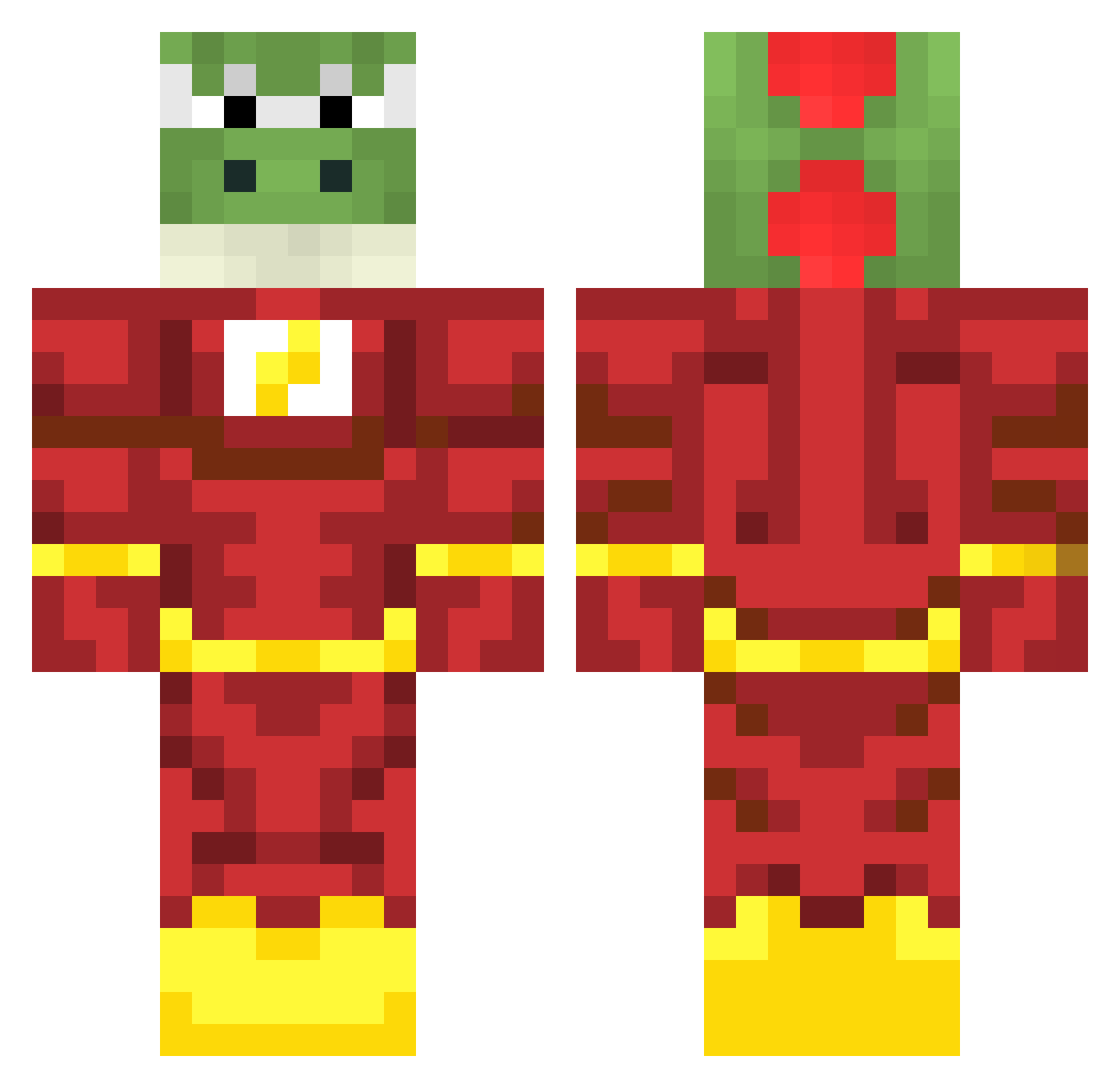 vabsalon Minecraft skin, front and back view