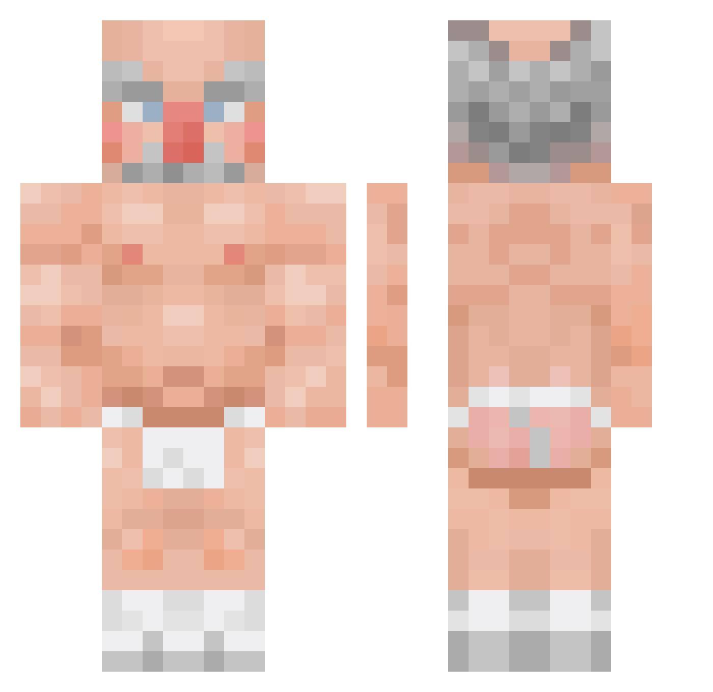 omri_olikh43 Minecraft skin, front and back view