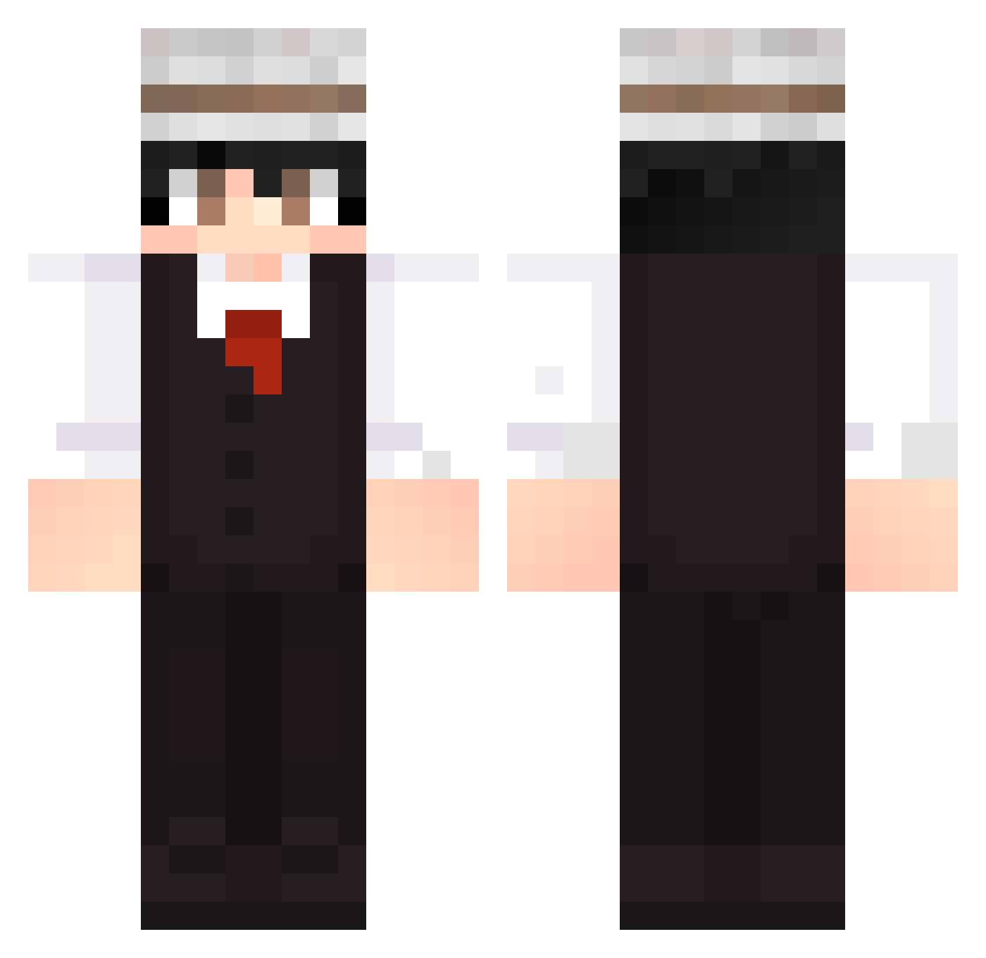 IMnotThePudding_ Minecraft skin, front and back view