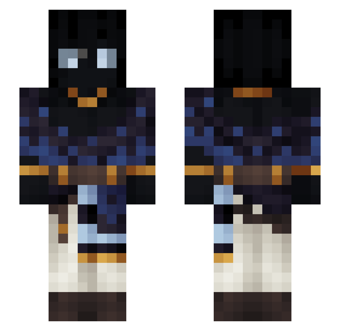 Tobiasf0bias Minecraft skin, front and back view