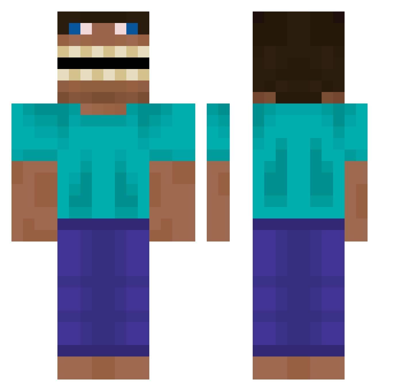 titanic878787 Minecraft skin, front and back view