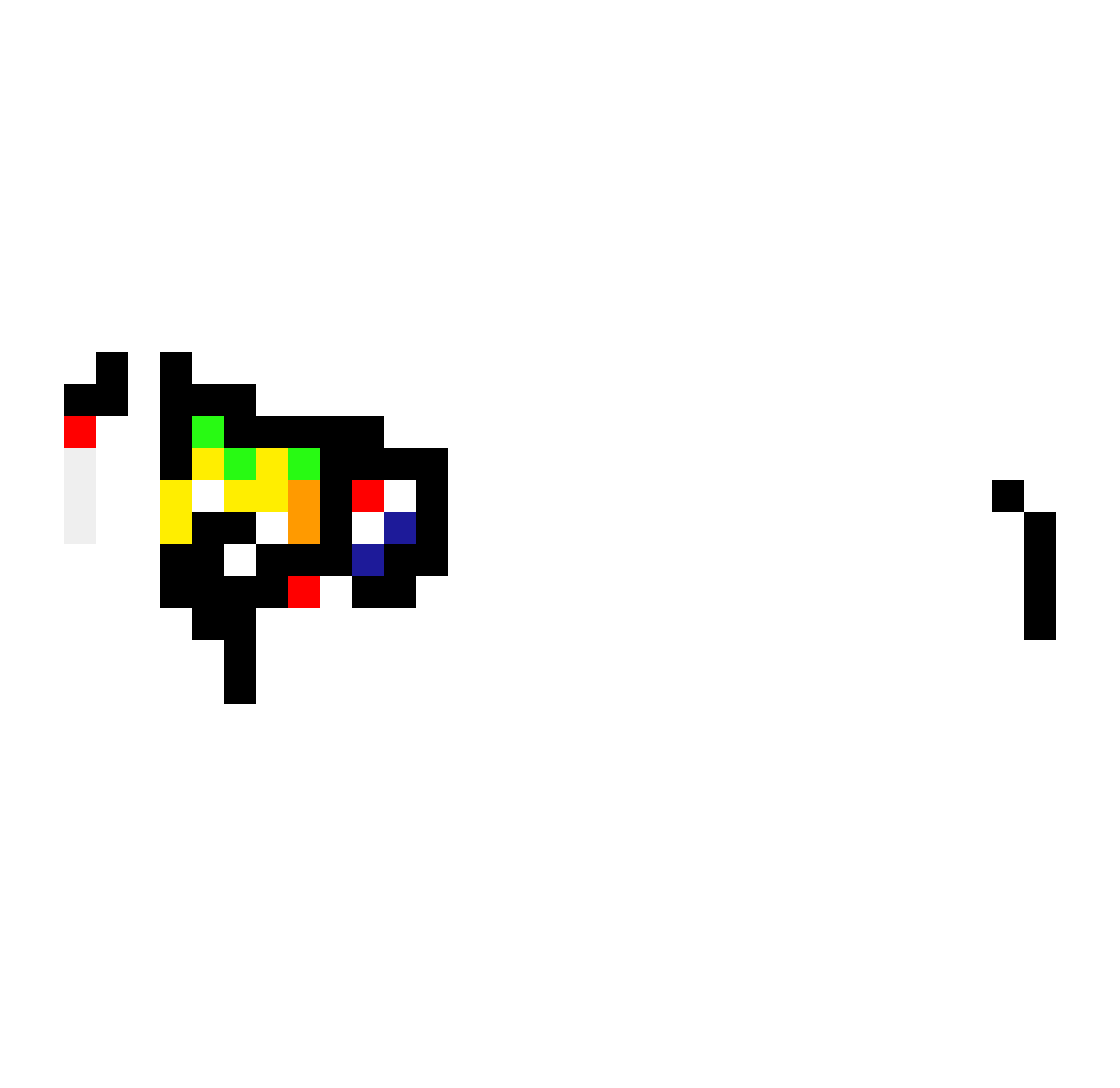 Twaen Minecraft skin, front and back view
