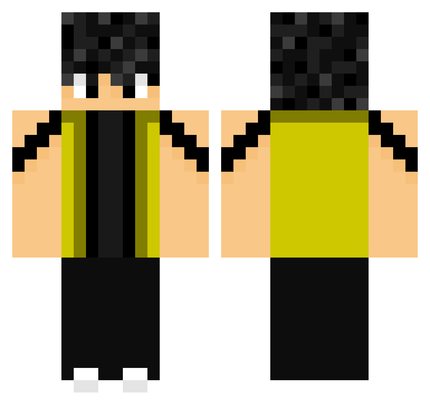 yoshi_rd44 Minecraft skin, front and back view