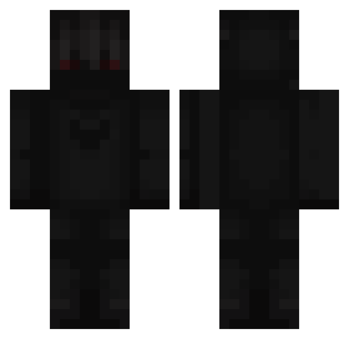 Flabagastic Minecraft skin, front and back view