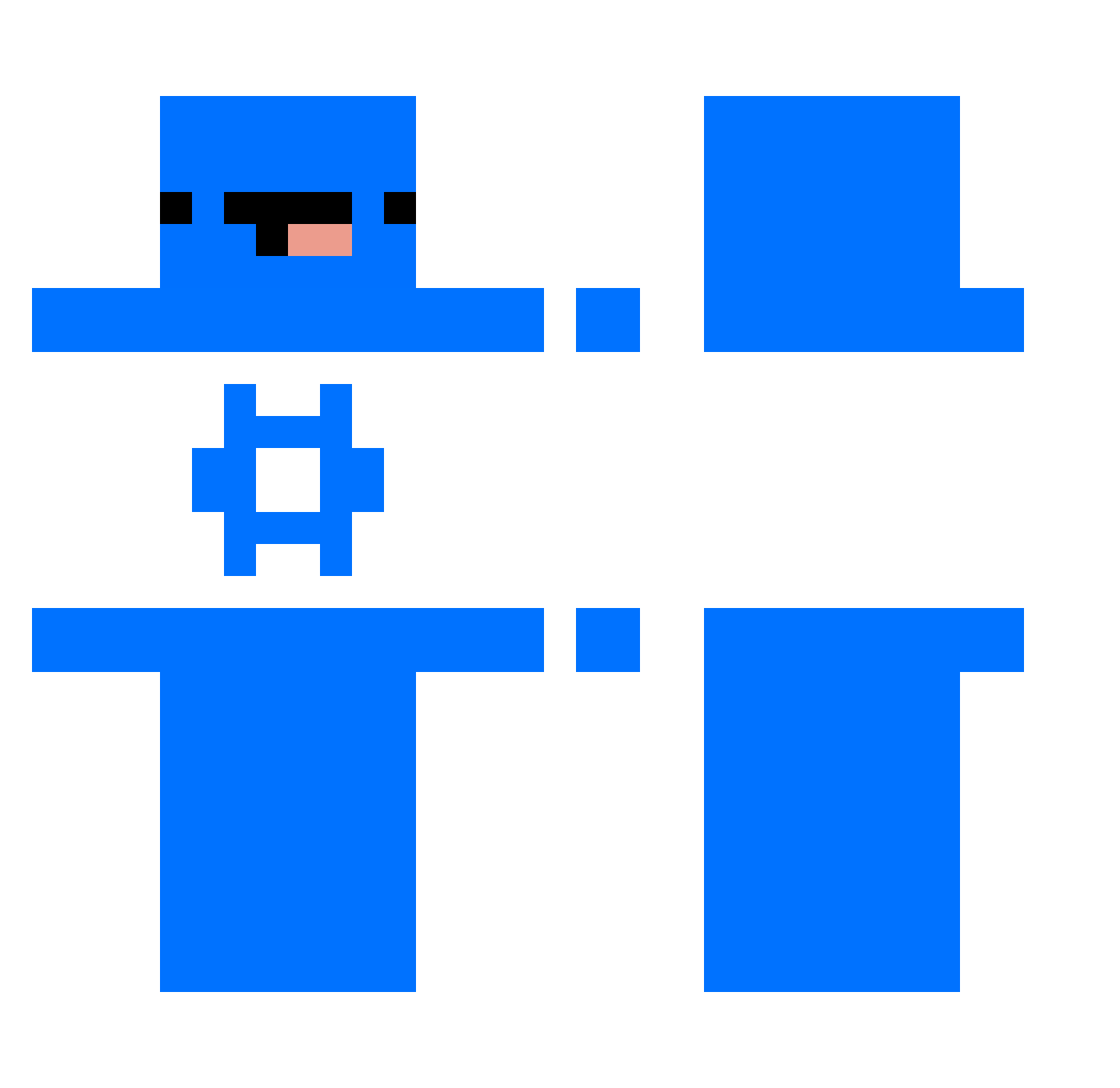 gnavoski Minecraft skin, front and back view