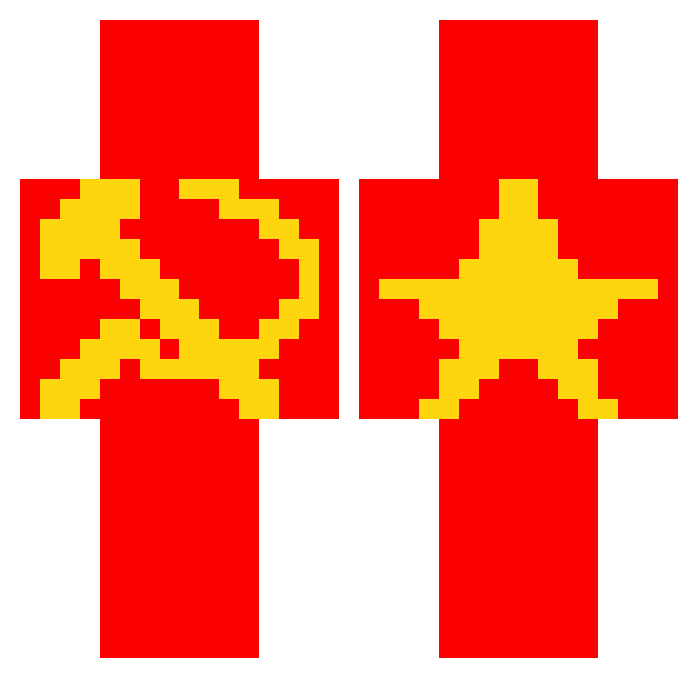stailn Minecraft skin, front and back view