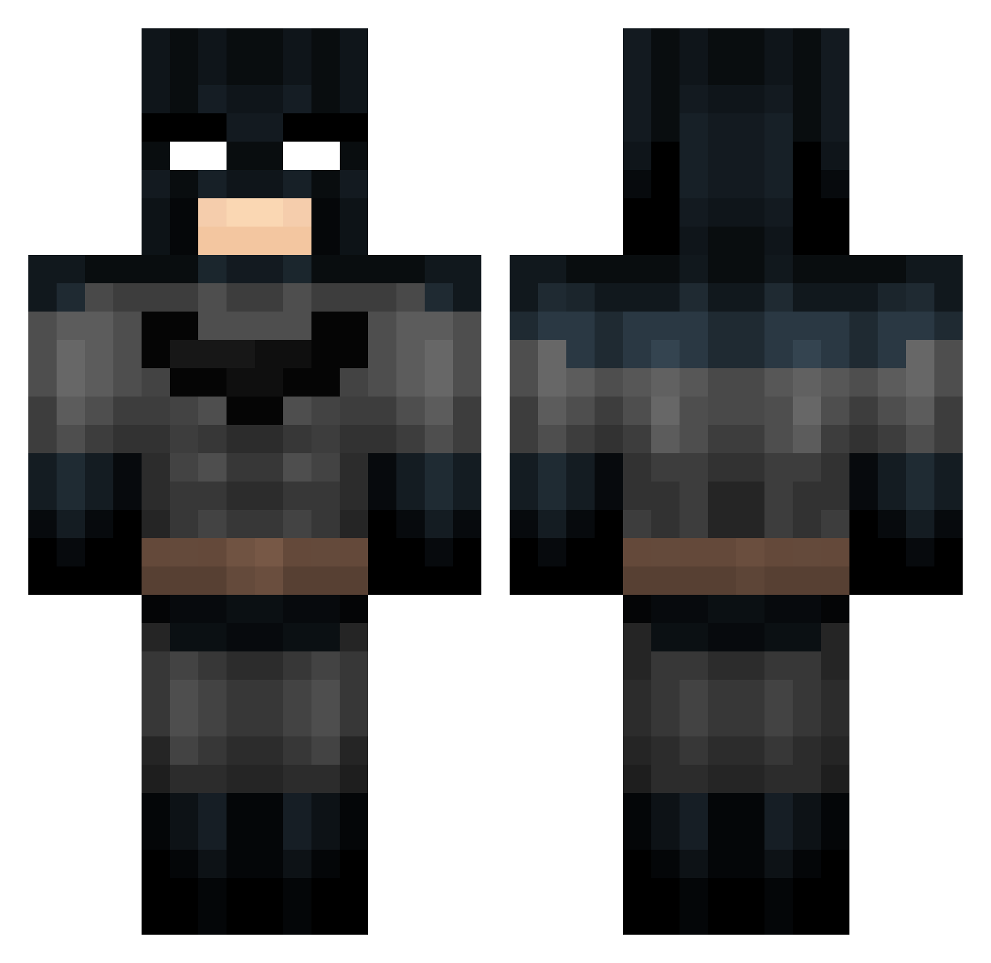 Sir_Cube Minecraft skin, front and back view