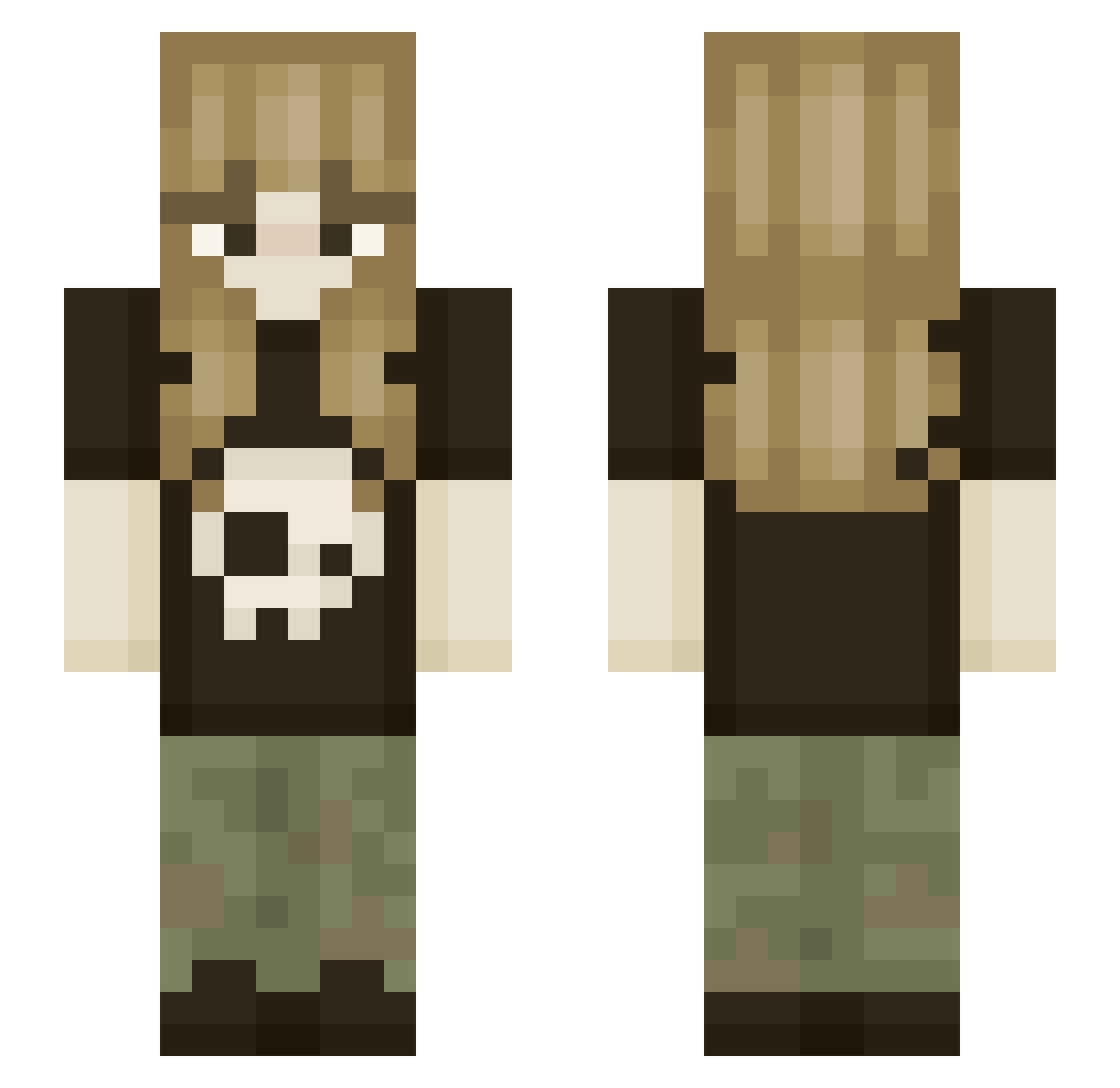 wham_wallace Minecraft skin, front and back view
