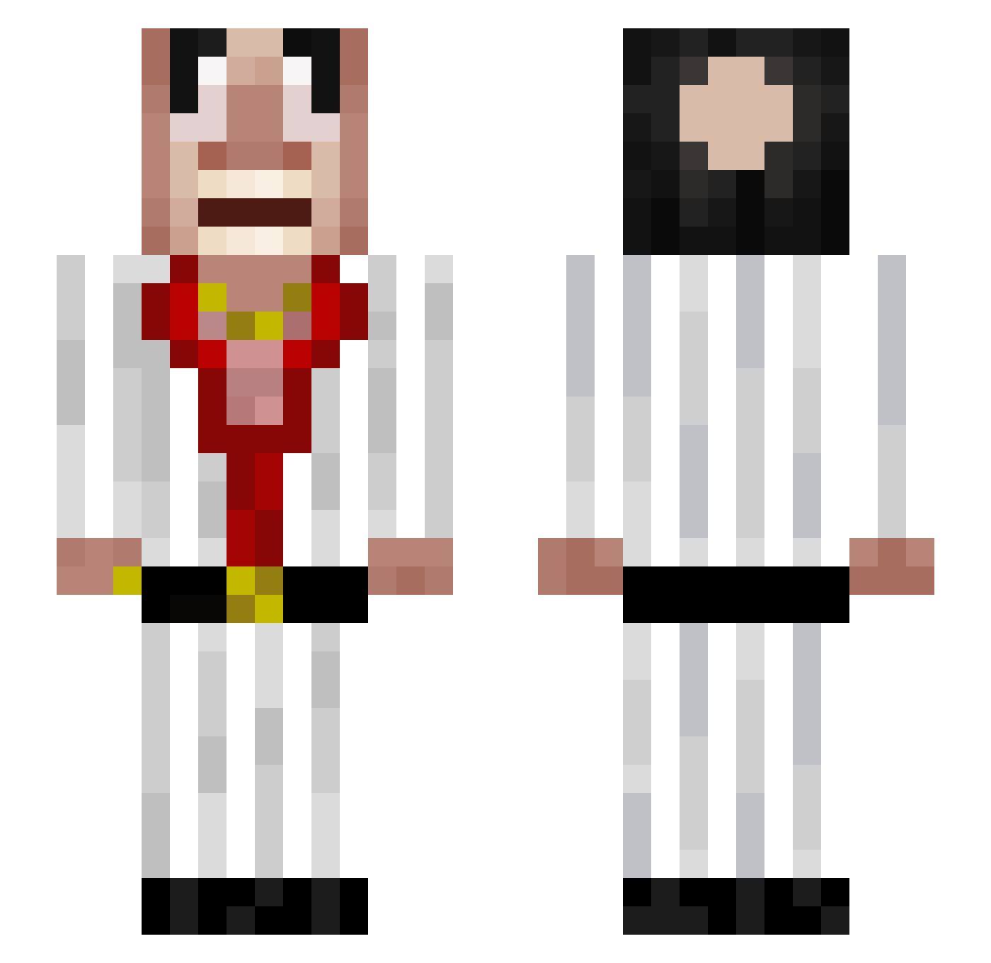 Kuba_the_king Minecraft skin, front and back view