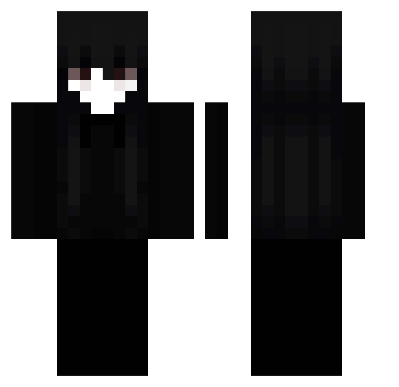 Shashwaa Minecraft skin, front and back view