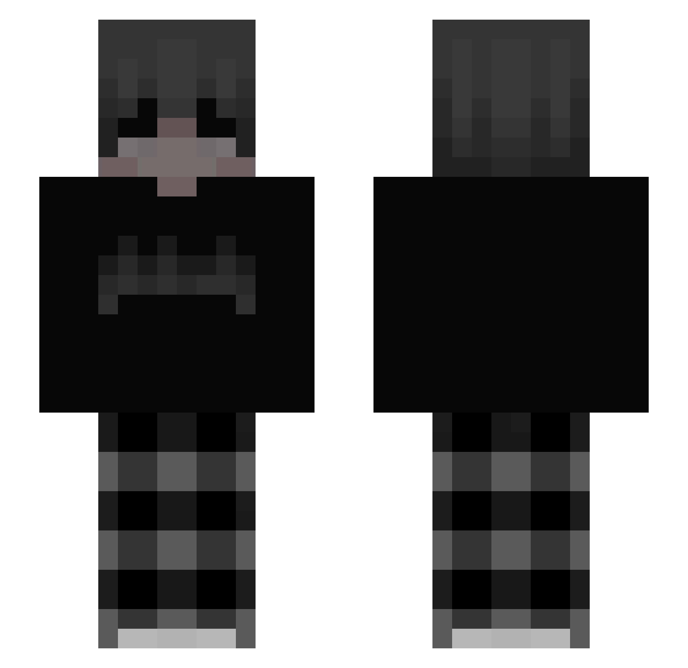 v6ync Minecraft skin, front and back view