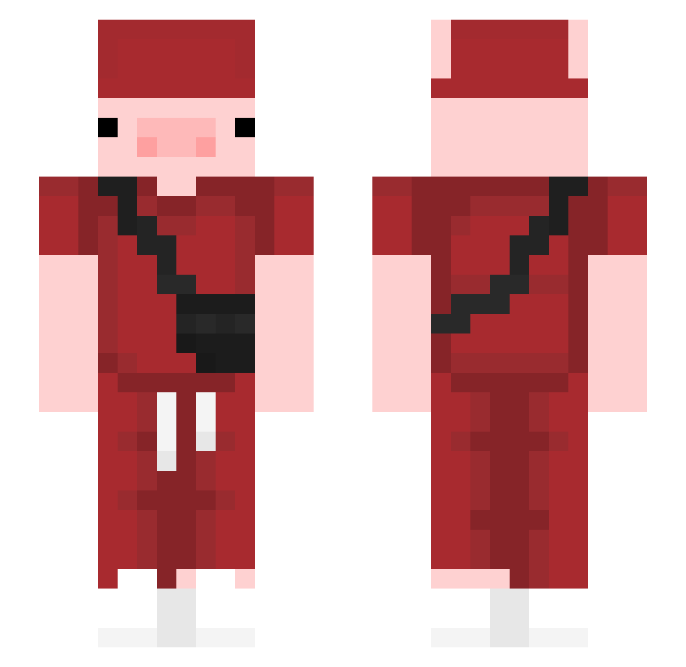 AssaultModeEthan Minecraft skin, front and back view