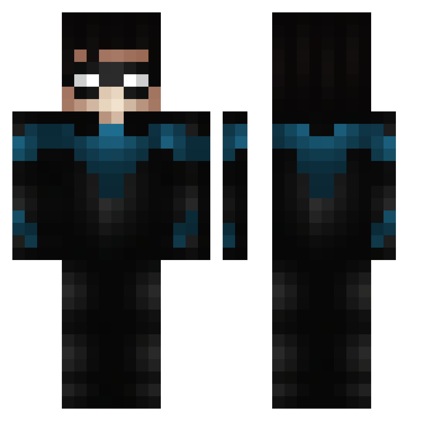 CannedSoupL Minecraft skin, front and back view