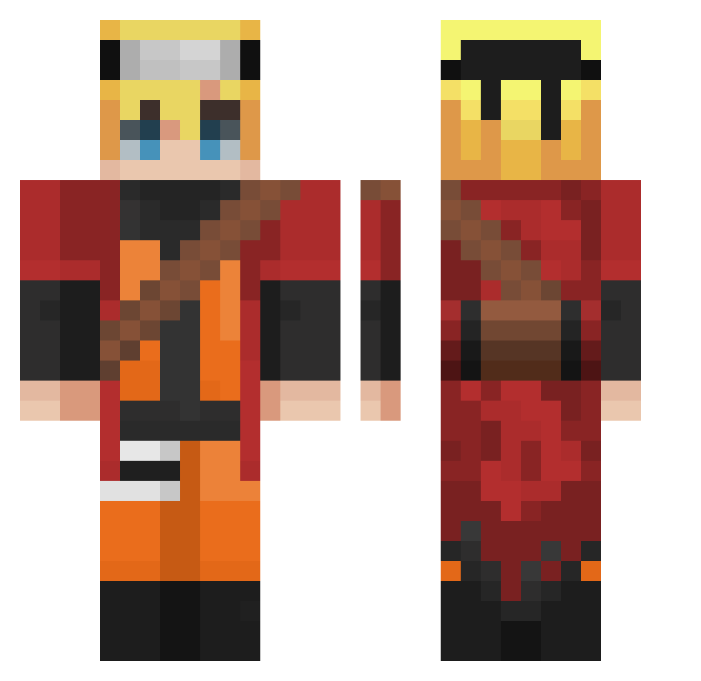 liam26903 Minecraft skin, front and back view