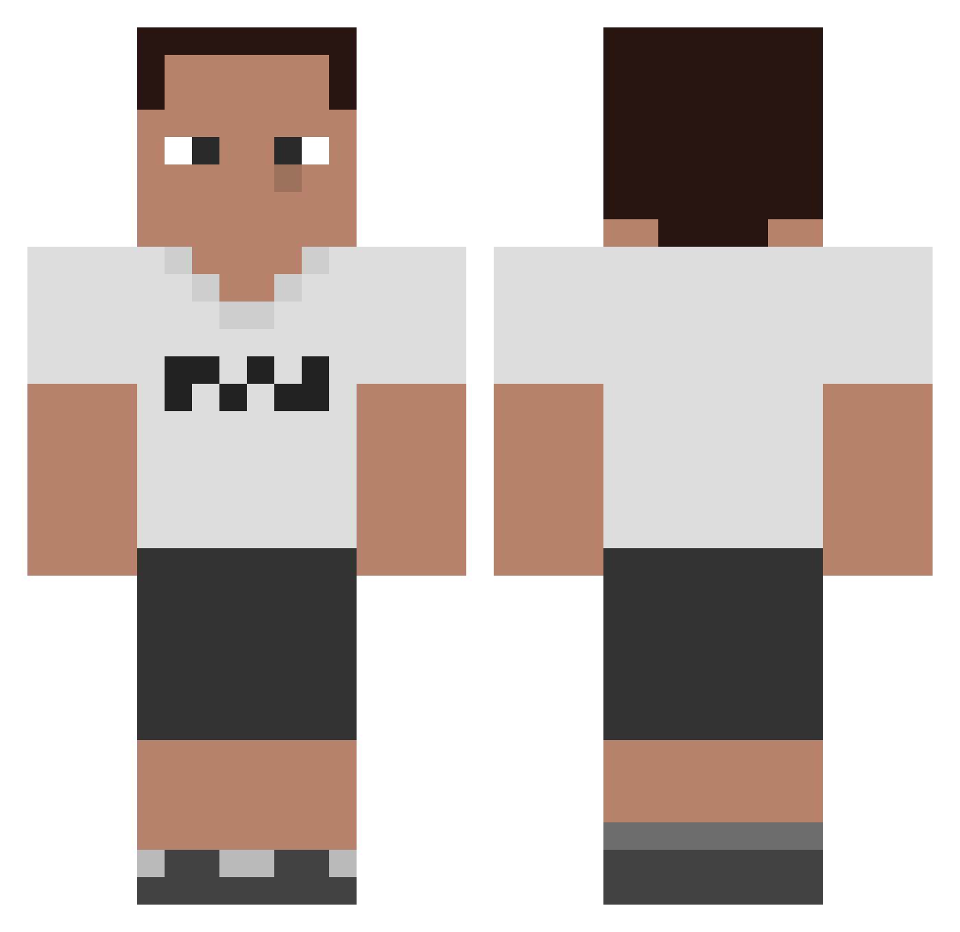 yoguwo511 Minecraft skin, front and back view