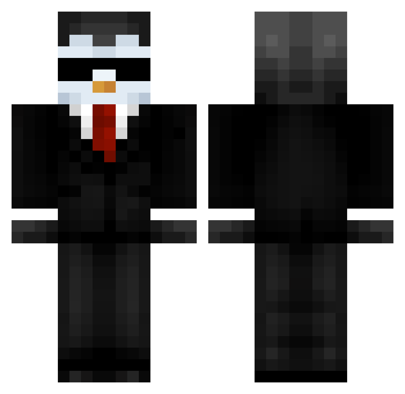 gamingPinguinyt Minecraft skin, front and back view