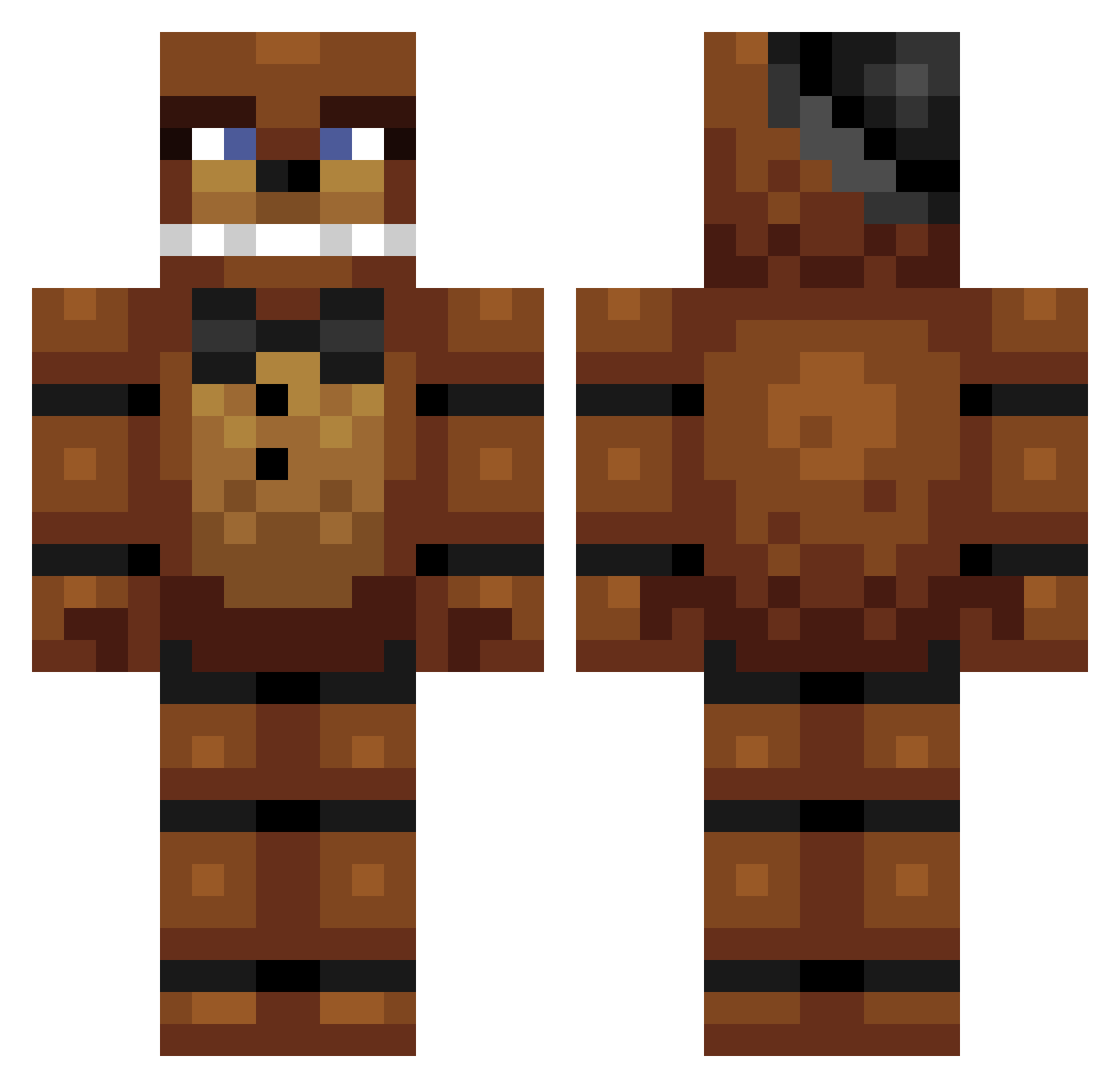 StevenPwnzAll Minecraft skin, front and back view