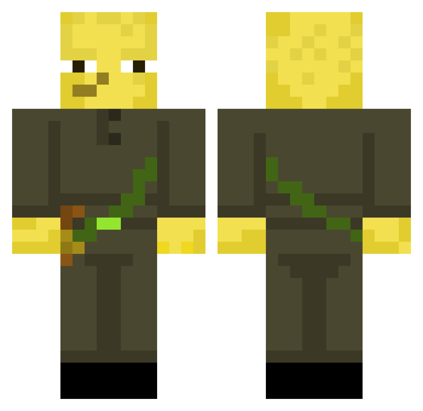 furina_uwu Minecraft skin, front and back view