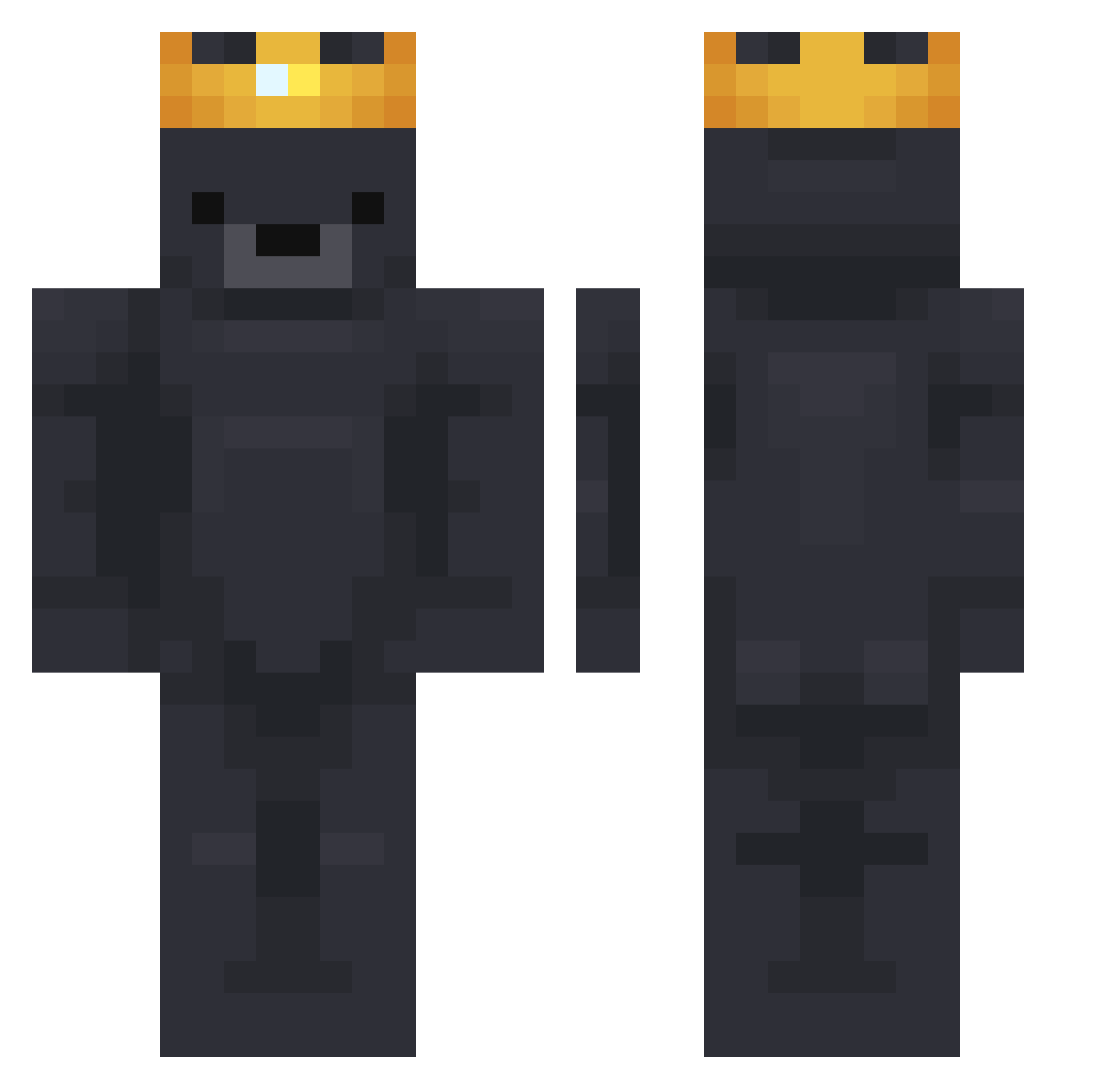 zTayshaun Minecraft skin, front and back view