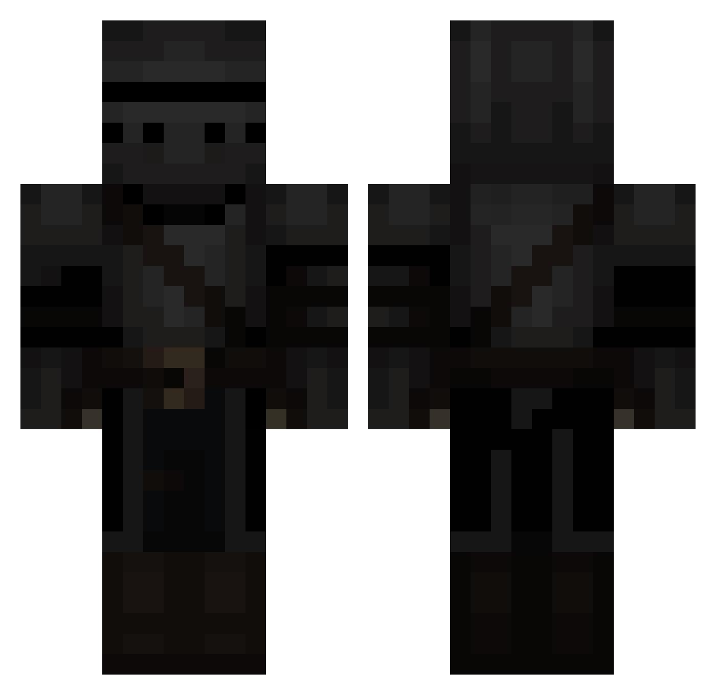 whiteboydonnie Minecraft skin, front and back view