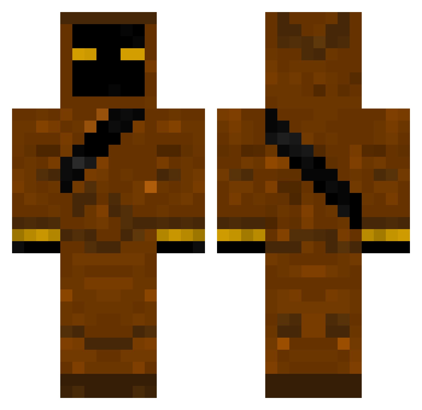franco15507 Minecraft skin, front and back view