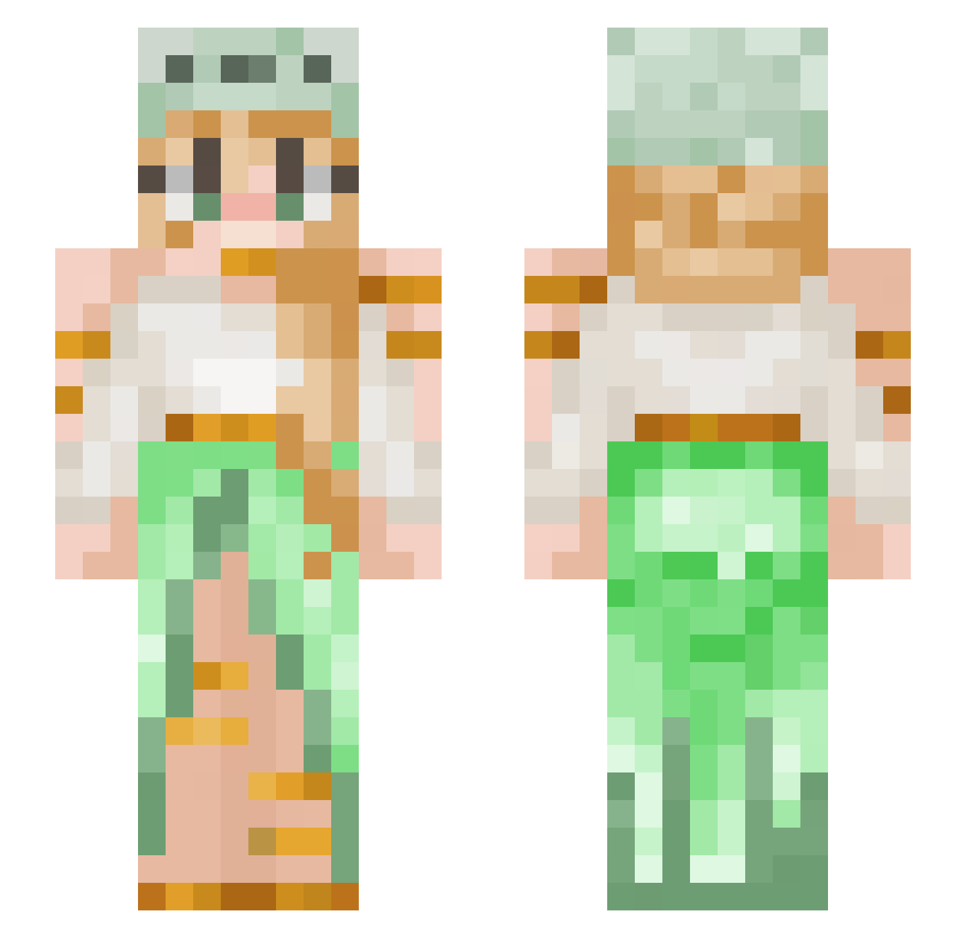 IshMehMoney Minecraft skin, front and back view