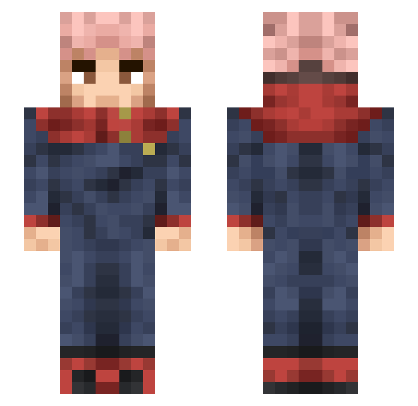 Frink20 Minecraft skin, front and back view