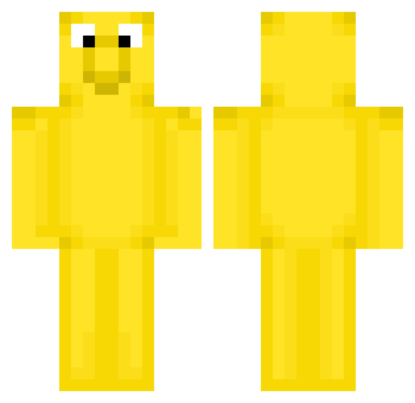 webmastaa Minecraft skin, front and back view
