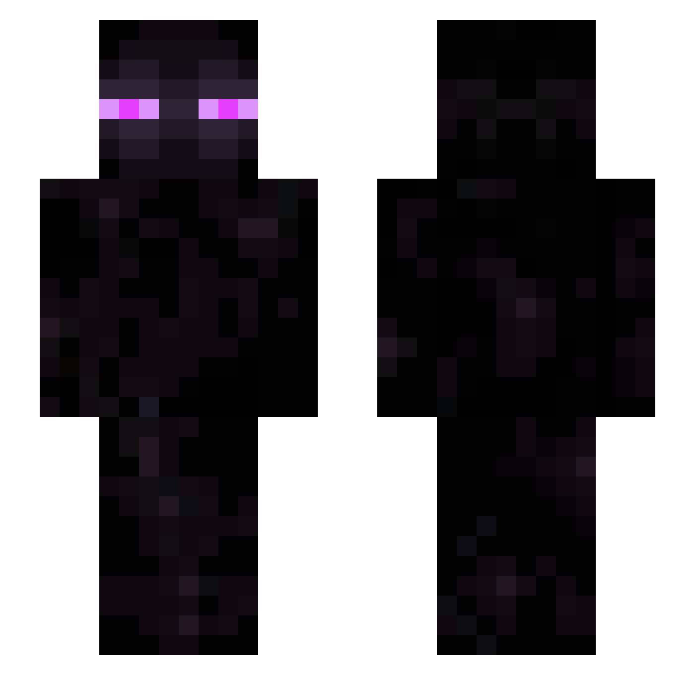 sz3xuu Minecraft skin, front and back view