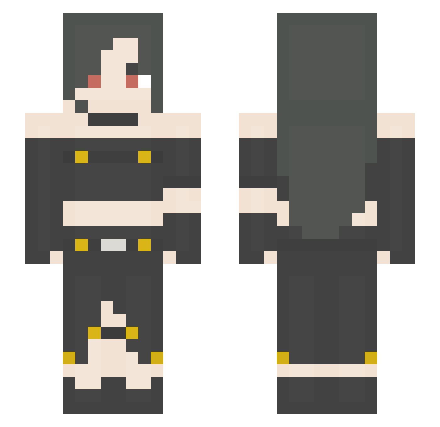 AnArChYuNmE Minecraft skin, front and back view