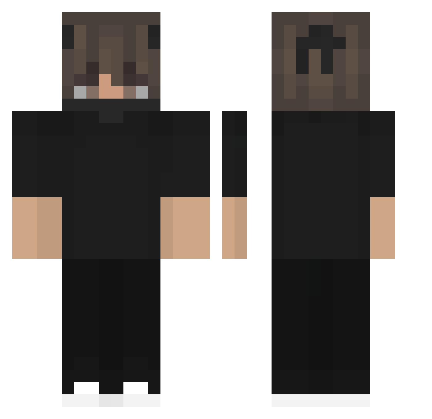 SchneiderTdh Minecraft skin, front and back view