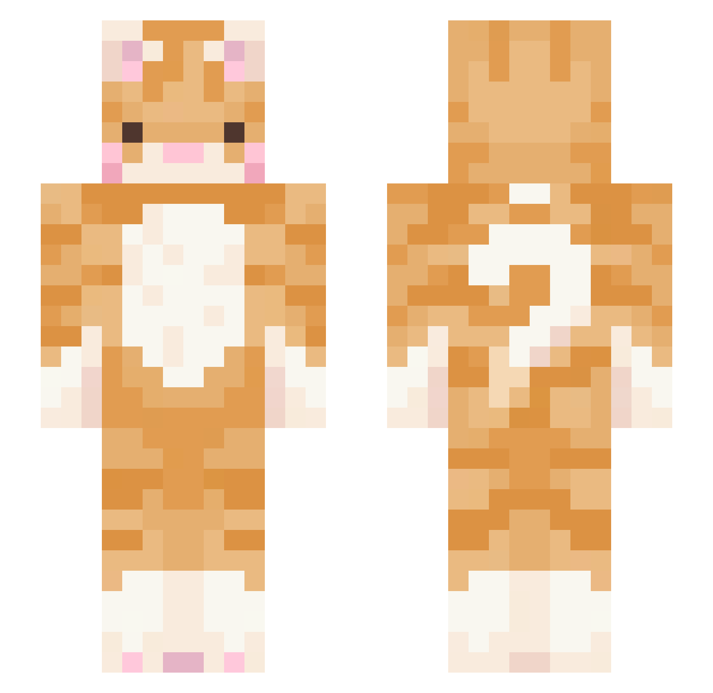 Just_Lightning88 Minecraft skin, front and back view