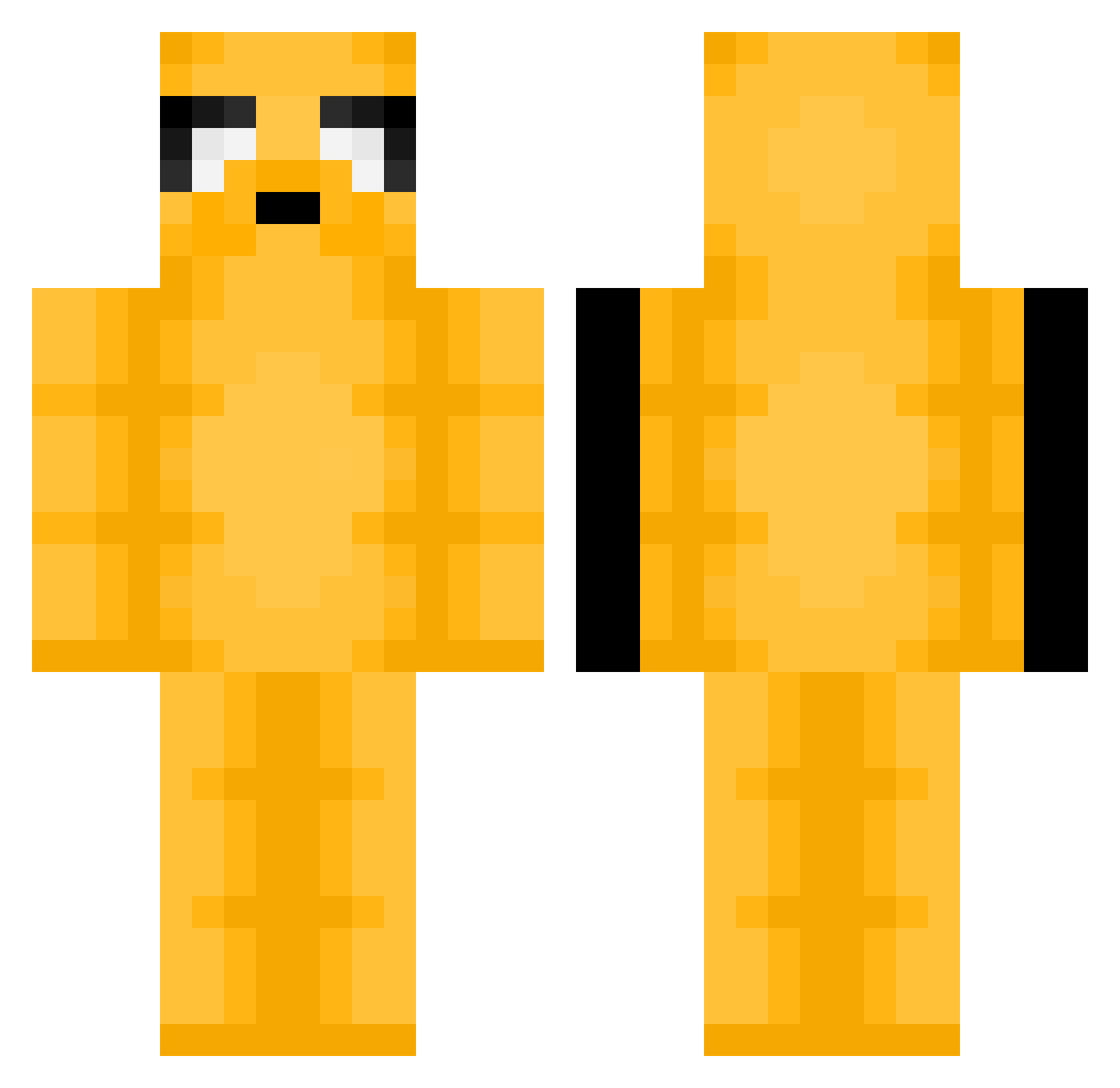 PIO_17 Minecraft skin, front and back view
