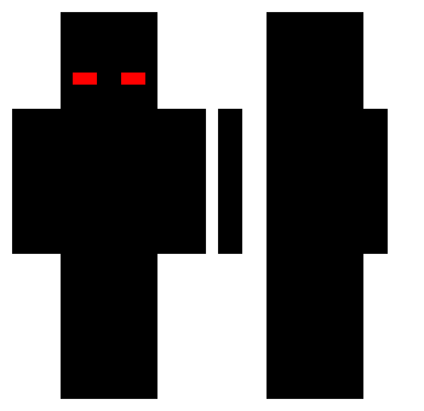 Sticks3524 Minecraft skin, front and back view