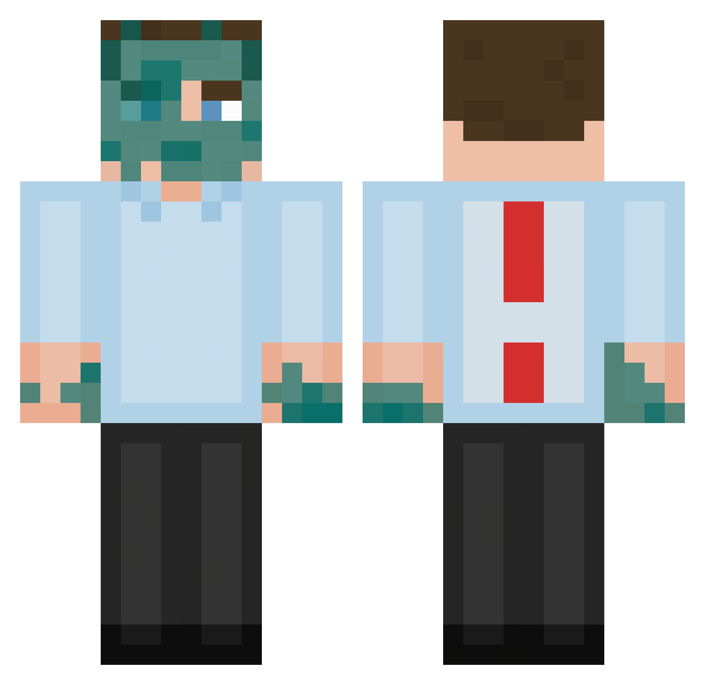 Nofy_ Minecraft skin, front and back view