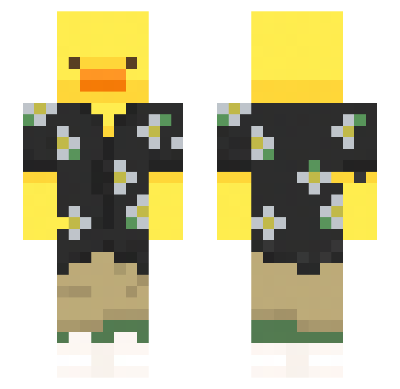 Kanter_pro2 Minecraft skin, front and back view